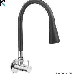 kamal | Heavy Brass Body & Knob | Black Silicone Flexible Spout | Dual Flow | Heavy Brass Body & Knob | Black Silicone Flexible Spout | Dual Flow Bib Tap Faucet-picture-4
