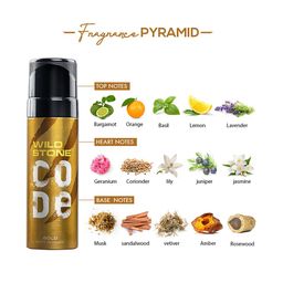 Wild Stone Men Set Of 3 Code Gold & Platinum & Chrome Body Sprays 360ml image 2