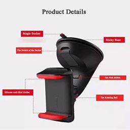 AMR Car Mobile Holder Adjustable Mount on Dashboard 360°, AMR-32 image 3