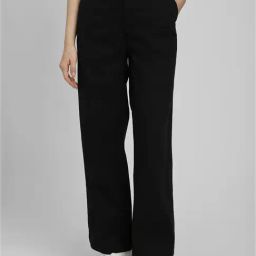 Forever 21 Black Cotton Regular Fit Mid Rise Pants-picture-33