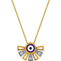 Kisna Diamond & Gold Jewellery 14k Garima Evil Eye Diamond Pendant-image-27