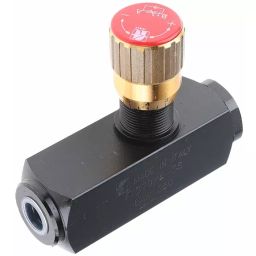 RS PRO Inline Mounting Hydraulic Flow Control Valve, G 3/8, 25L/min Model No 3907869-26