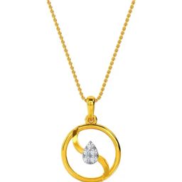 Kisna Diamond & Gold Jewellery 14k Hakel Diamond Pendant-picture-7