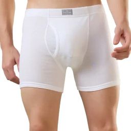Park Avenue White Pure Cotton Regular Fit Solid Trunks-picture-26
