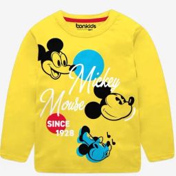 Bonkids Boys Mickey Mouse Printed Cotton T-Shirt-image-58
