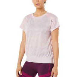 Asics Pink Textured T-Shirt-image-67