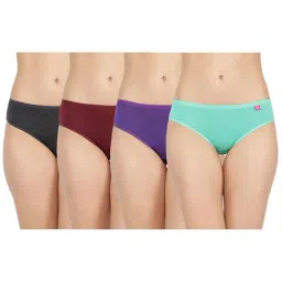 Dollar Missy Multicolor Cotton Hipster Panty (Pack  of 4)-image-80