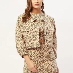 Anvi Be Yourself Beige & Brown Printed Pencil Skirt-image-85