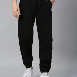 High Star Black Jogger Fit Lightly Washed Jeans-image-44