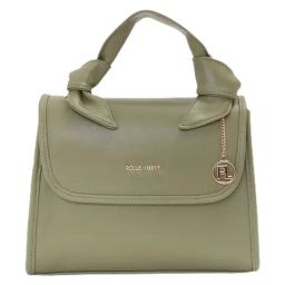 PELLE LUXUR Green Medium Satchel HandBag-image-53