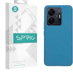 Sprig Liquid Silicone Back Cover for IQOO Z6 Pro 5G (Blue)-image-58