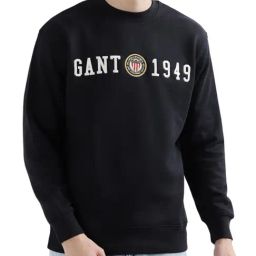 Gant Black Relaxed Fit Embriodery Sweatshirt-image-16