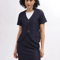 Iconic Navy Regular Fit Blazer-picture-8