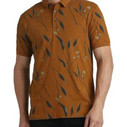 Simon Carter London Brown Slim Fit Polo T-Shirt-image-24