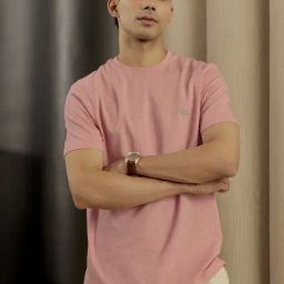 Andamen Pink Regular Fit T-Shirt-image-75