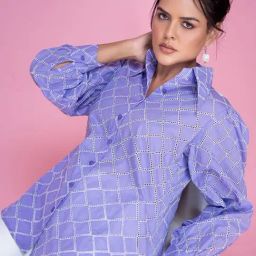 Lounge Dreams Purple Relaxed Fit casual shirts-image-18