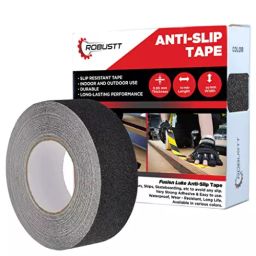 Robustt Black PET Solvent Acrylic Adhesive Anti Skid Tape (10 m x 50 mm)-picture-40