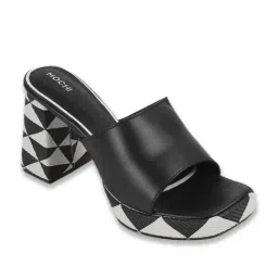 Mochi Women's Black Slide Sandals-picture-35
