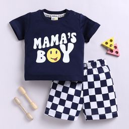 YK X Tinyo Infant Boys Printed Pure Cotton T-shirt with Shorts-picture-25