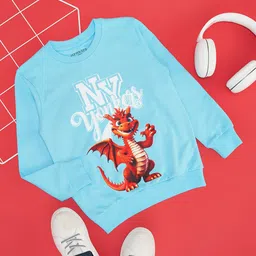 Pantaloons Junior Boys Graphic Printed Cotton Sweatshirt-image-26