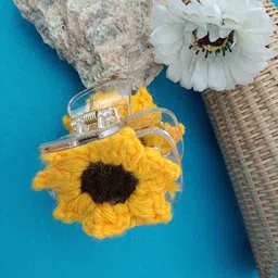 Sanjog Women Flower Crochet Claw Clip-picture-47