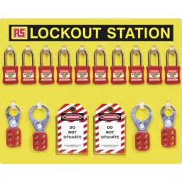 RS PRO 10 Padlock Lockout Station Model No 1615879-37