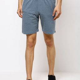 Bareblow Men Grey Melange Lounge Shorts-image-60