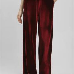 Forever 21 Maroon Regular Fit Mid Rise Pants-image-78
