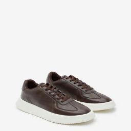 SOLEPLAY by Westside Tan Solid Lace-Up Sneakers-image-78