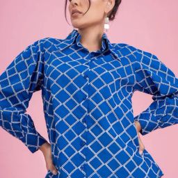 Lounge Dreams Navy Blue Relaxed Fit casual shirts-image-50