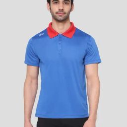 Dida Blue Polyster Regular Fit Solid Polo T-Shirt-picture-18