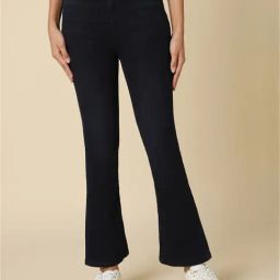 Allen Solly Dark Blue Cotton Regular Fit Mid Rise Jeans-image-3