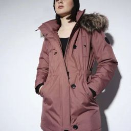 Only Brown Faux Fur Parka Jacket-picture-41