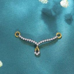 P.N.Gadgil Jewellers Malvika Yellow Gold & Diamond Tanmaniya Mangalsutra For Women-image-16