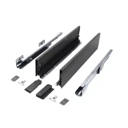Octune Full Extension Slim Cubist Drawer Box System 116x500 mm Steel Graphite Gray Finish, OCT405-image-53