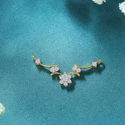 P.N.Gadgil Jewellers Star Yellow Gold & Diamond Tanmaniya Mangalsutra For Women-image-48