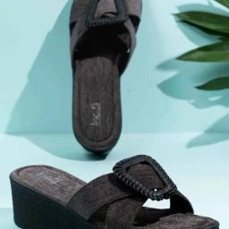 Inc.5 Women's Grey Cross Strap Wedges-picture-30
