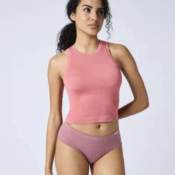Feier Terracotta Solid Tank Top-image-80