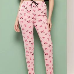 Leading Lady Pink Cotton Printed Pyjamas-picture-38