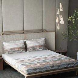DDECOR Live beautiful Pink Cotton Contemporary 210 TC Double Flat Bedsheet with 2 Pillow Covers-image-99