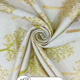 Bianca EL`PESSO Green Faux Silk 5 Ft. Window Curtain - Set of 2 image 5