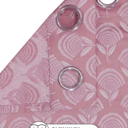 Bianca TREMEZZO Pink Faux Silk 5 Ft. Window Curtain - Set of 2 image 3