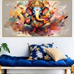 DEKORSTATION Multicoloured Religious Canvas Painting-image-45