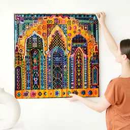 RANDOM Multicoloured 1 Piece Canvas Abstract Wall Paintings image 2