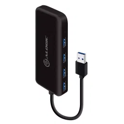ALOGIC 3.0 USB HUB Ultra Slim Black 4- Port 5Gbps, U34BHBK-5