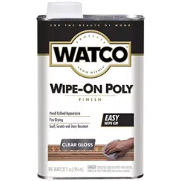 Rust-Oleum Watco Wipe On Poly Wood Finish for Wooden Surface, Gloss, 68041 (Can of 946 ml)-36