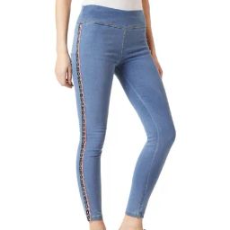 Miss Chase Blue High Rise Jeggings-image-45