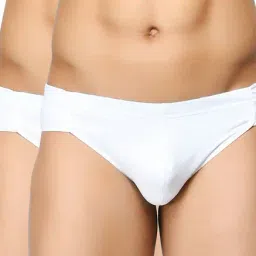 BASIICS by La Intimo White Comfort Fit Briefs (Pack of 2)-image-67