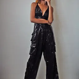 Erazz London Self -Design Top With Trousers Co-Ords-image-43