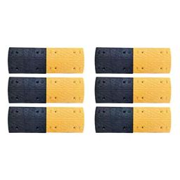 Ladwa Size 50 mm x 6 m Durable Rubber Breakable Speed Breaker/Road Hump for Safety & High Visibilty Plastic Yellow & Black, LSI- RRH50mm - 6mtr-46